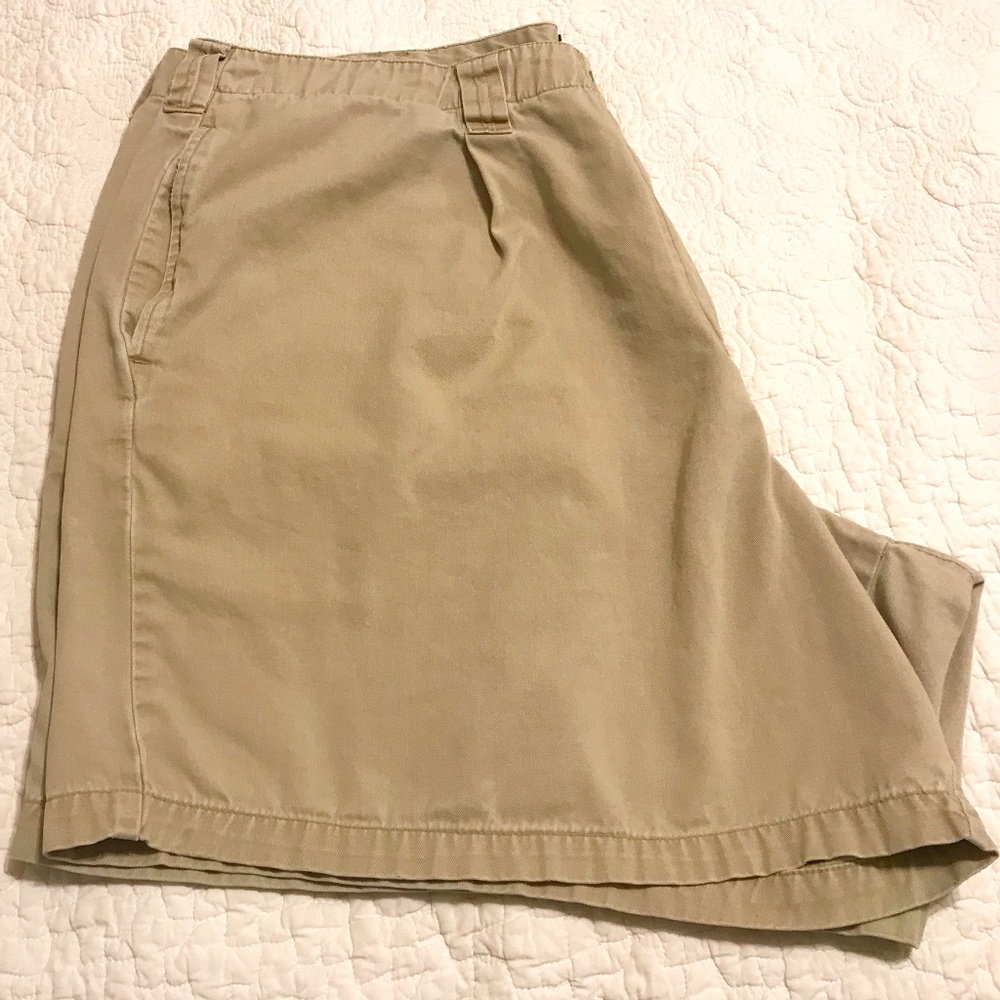 Venezia khaki 💯% cotton denim shorts (22)